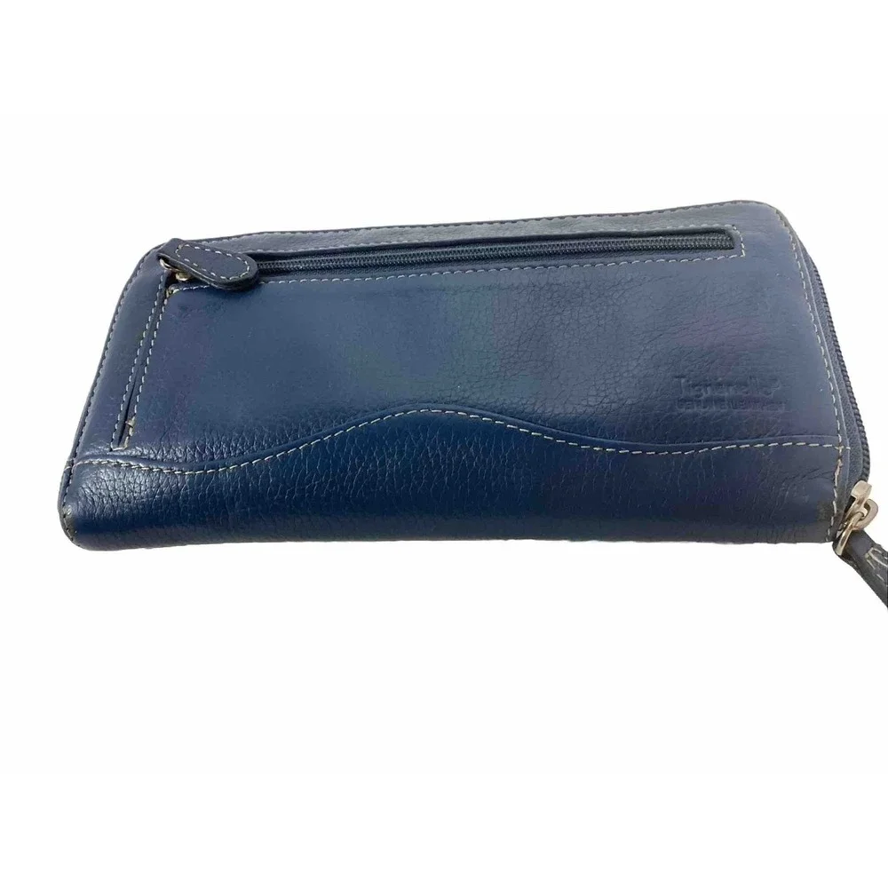 Tignanello Slate Blue Leather Wallet 8